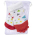 Nuby Soothing Teether Sock, Red with Triangles