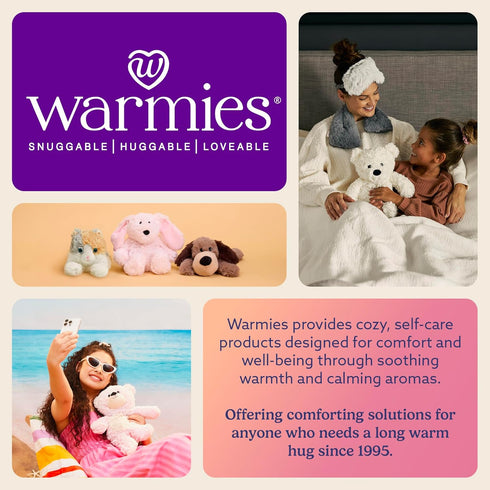 warmies Microwavable & Weighted Stuffed Animals, Elephant - Heated Stuffed Animal Plushie for Warmth & Comfort - Cute
