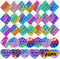 12 pcs Random Color Mini Squeeze Pop Bubble Fidget Sensory Toys, Mini Keychain Small Relieve Anxiety Stress Toy