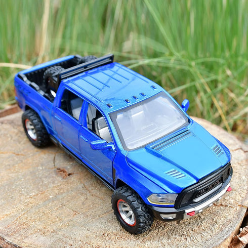 RAM 1500 Pickup Truck Toys for Boys Age 4-7, Diecast Metal Model with Lights and Sound, Gift for Kids