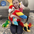 18'' Mommy 4 Tezituor Macaw Parrot Stuffed Animals with Babies, Stuffed Parrot Plush with Baby Parrots, Realistic