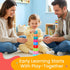 13 Set 10-Piece 612 13 (10Pcs) Educational Stacking Toys for Toddlers | Numbers & Alphabet Stacking Cups | Baby