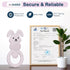 avelai 3-6 0-12 Bunny Baby Teether - Teething Toys for Babies Months Teething Relief, Silicone Baby Teether Toys BPA