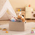 75L 22x17x12 OIAHOMY Large Woven Cotton Rope Storage Basket with Handle for Organizing Blanket and Toys for Living