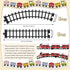 Liliful 12 Pcs Train Track Accessories with 24 Snap Buttons for Boys and Girls, Railroad Building Toy