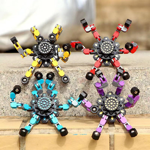 4 PCS Fidget Spinner Sensory Toys - Creative Top Spinning Stress Relief Hand Toy for Adults and Kids