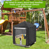 Outdoor Playhouse Cover for Step2 Playhouse - Waterproof Dustproof Cover for Kids Outside (Black, 49"Lx49"Wx58"H)