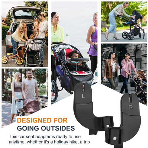 Henkgo 2, Car Seat Adapter Compatible with Baby Jogger City Select, City Select and City Select LUX Strollers for Graco