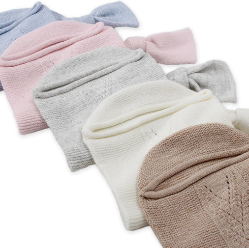 Cocoon Baby Blanket Soft Hattush Yarn Baby Swaddle Sack (Stone)