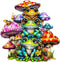 Wooden Puzzle for Adults, Frog Family Wooden Jigsaw Puzzles, Unique Animal Shape Puzzles for Family Friends