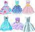 BJDBUS 6 Pcs Mini Gown Dress for 11.5 inch Girl Doll Clothes Playset