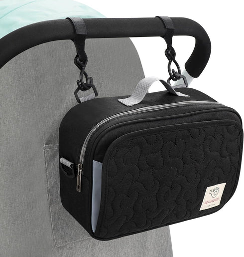 Accmor Universal Stroller Organizer with Insulated Cup Holder Pocket, Large Capacity Caddy for Uppababy, Doona, Nuna