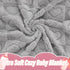 30"39" Plush Soft with Heart Checkered Baby Blanket,Fleece Infant Toddler Blankets for Girls Boys,Warm Lightweight