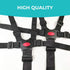 Adjustable 5 Point Harness Seat Belt for Baby, Full Protection Security Harness for High Chair and Pushchair, Black