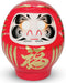 Daruma Doll 3.7 Inch Tall (Red), Paper-Mache, Handcrafted Traditional Crafts from Japan