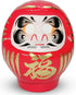 Daruma Doll 3.7 Inch Tall (Red), Paper-Mache, Handcrafted Traditional Crafts from Japan
