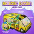Kiddzery School Bus Pop Up Kids Play Tent, Indoor & Outdoor Playhouse with Sound Play Button for Toddlers