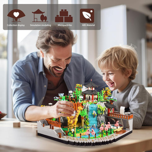 Micro Mini Blocks Animals Building Model Set - Creative Architecture Zoo Park Building Sets for Adults and Kids 14+