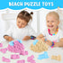 Busaurus 5.5 Lbs Set 5 8 Magic Sand for Kids Bulk Magic Moving Sand Play with Colors & Castle Molds Non-Toxic