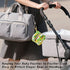 PYBUG Sunflower Round Pacifier Storage Case, Polyester & TPU Lined with Hook Buckle, Pacifier Container Box for Baby