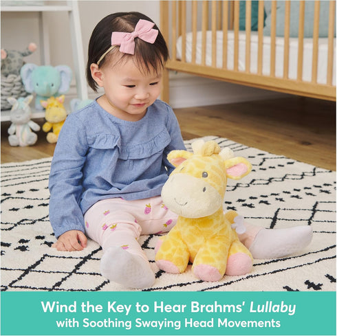 GUND Baby Safari Friends Giraffe - Keywind Musical Plush, Plays Brahms’ Lullaby, 9” Stuffed Animal for Ages 10 Months+