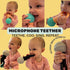 The Singing Mom Microphone-Shaped Silicone Baby Teether - BPA Free, with Rattle, Musical/Singing Toy, Dishwasher
