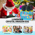2026 4pcs 3D 3D Easter Gifts for Kids Printed Dragon Egg Glow in The Dark,Cool Crystal Dragon Toys, Print Dinosaur