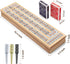 15'' 3 Set, 2 Vamslove Magnetic Cribbage Board Wooden Folding Track Game w/Instruction, Storage Slots for Playing