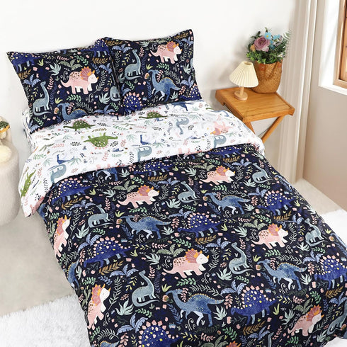 Sets Set 5 Set Toddler Bedding Twin Size for Girls, Dinosaur Toddler Crib Bedding Piece Floral Toddler Comforter