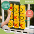 Barcaloo Tic Tac Toe Spinner Activity Panel for Swing Sets, Kids Outdoor Playground Accessories, Yellow 12x19