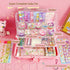 DIY Sticker Kit - Waterproof Cartoon Stickers with Box for Kids and Teens, Reusable Decoration for Water Bottle,