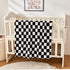 Checkered Fleece Baby Blanket, 30''x40'', Ultra Soft Cozy Receiving Blankets for Boys Girls Infant Toddler Crib Stroller