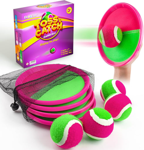 Kids Outdoor Toys - Toss and Catch Game Set, Outside Yard Camping