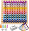 BUZIFU Wooden Montessori Multiplication Board Game: Math Educational Toys Multiplication Table Board