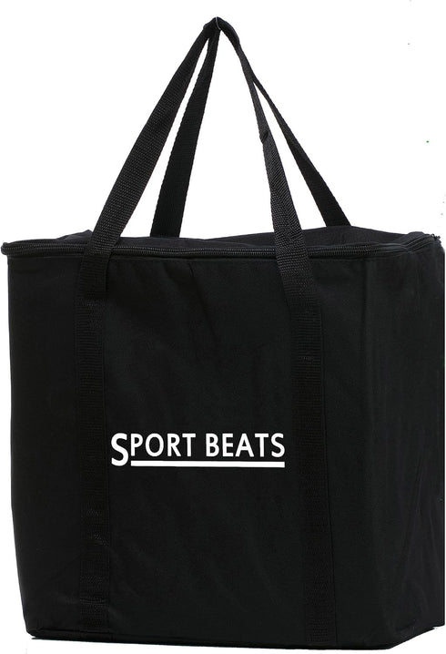 SPORT BEATS Gray Large Tower Game, Outdoor Games 54 Blocks Stacking Game with Carry Bag and Scoreboard