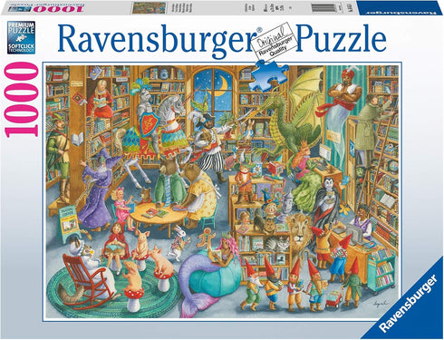 Ravensburger Midnight At The Library Puzzle - 1000 Unique Pieces, Premium Quality, Perfect for Family Fun