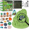 Gemstone Dig Kit - Unique Shape STEM Science Kit for Kids to Excavate 12 Real Gemstones, Educational DIY Toys