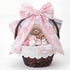 Qinyoung Baby Nursery Gift Wicker Basket with Bow and Liner 12.5 x 9