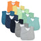 HonestBaby Multipack Reversible 4-in-1 Bibs Absorbent Terry and Knit 100% Organic Cotton