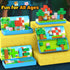 3+ Magnetic Blocks Kids Travel Toys with Portable Metal Tin Montessori Building Blocks STEM Magnet Magnetic Tiles