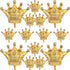 14PCS Gold Foil Crown Balloons for Birthday, Wedding, Party, Baby Shower Decorations - 4 Giant & 10 Mini Size
