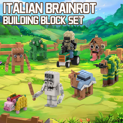 Myth Qholve 8 1 Italian Brain Rot Unique Cartoon Characters Building Blocks in Educational & Entertaining Gift Idea