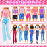 48 PCS Doll Clothes & Accessories - Wedding Gowns, Fashion Dresses, Swimsuits, Shoes for 11.5 inch Doll