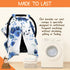 Dear Baby Gear Floral Baby Car Seat Canopy with Snap Button Opening, Newborn & Toddler Cover, Blue Watercolor Roses