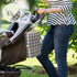 CHUROUSY Brown Plaid Checkered Portable Diaper Changing Pad with Wipes Holder, Geometric Gingham Foldable Baby Diaper