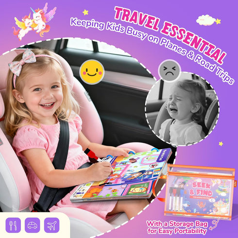 3-5, 3 4 5 6 JoyCat Seek & Find Game Book, Educational Toys for Girls Ages Preschool Learning Activities for Toddlers