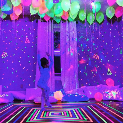 20 LED Light Up Balloons, 12 inch Neon Mixed Colors, Flashing Glow in the Dark for Birthday Party, Wedding, Halloween