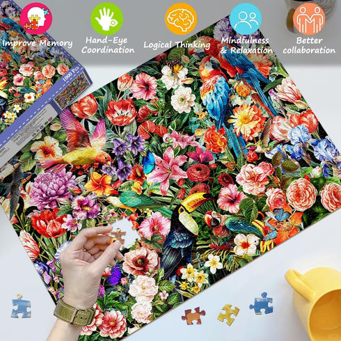 Jigsaw Puzzles for Adults, 1000 Pieces, Home Decor Birthday Gift for Men Women Seniors, Interlock Perfectly