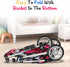 fash n kolor Baby Doll Stroller Gift for Kids, Toy Doll Stroller with Adjustable Canopy & Storage Basket Push Pram Baby