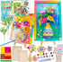 FTBox Crafts Gift for Girls, DIY 3D Felt Flowers Wooden Vase Picture Frame